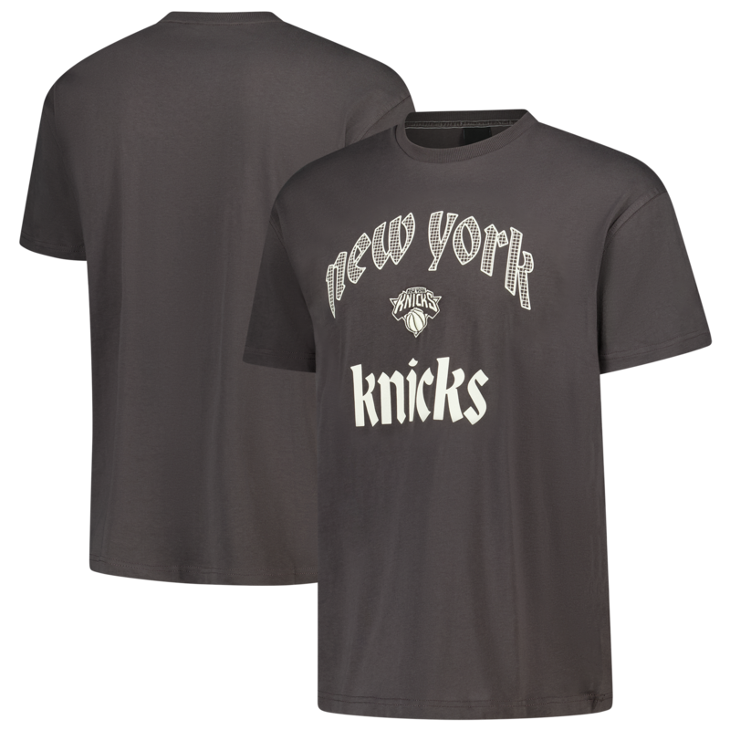 New York Knicks Elements Superweiches Kurzarm-T-Shirt – Classic Pewter – Herren Image