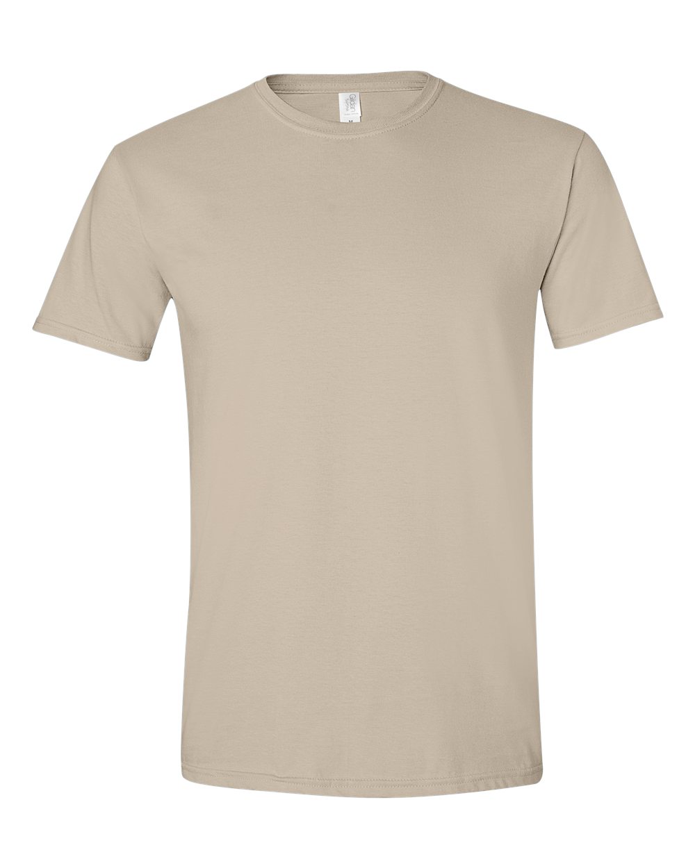 Gildan G640 Softstyle T-Shirt in Sand size XS | preshrunk ring-spun cotton jersey 64000, G64000