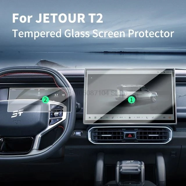 Schutzfolie aus gehärtetem Glas für Jetour Traveller T2 15,6 Zoll 2023 2024 Auto GPS-Navigation Schutzfolie LCD-Bildschirmfolie Image