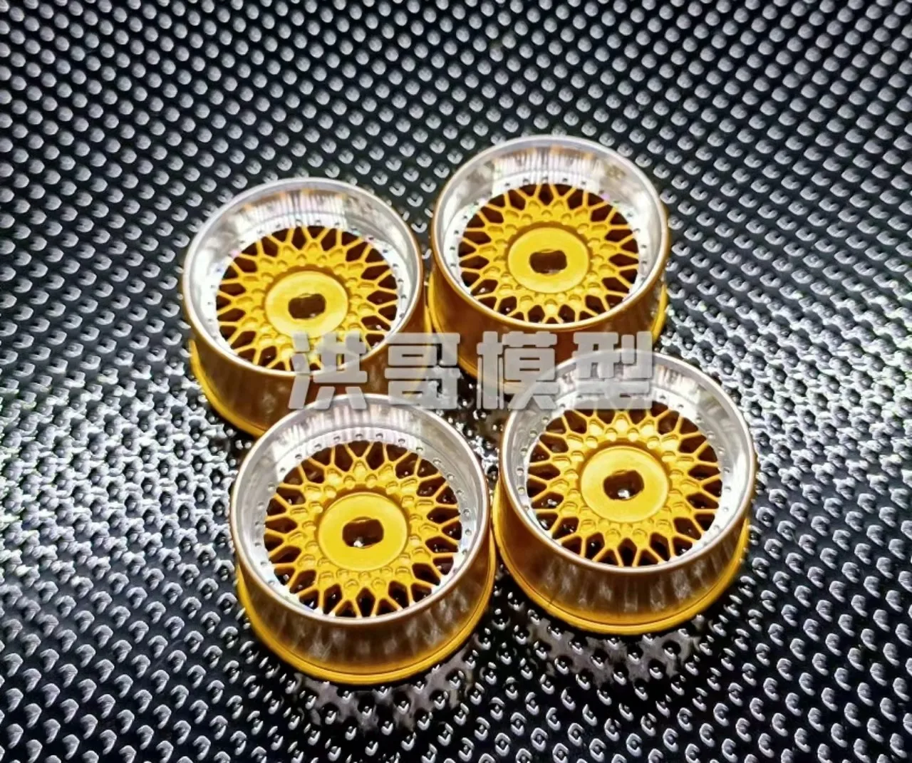 FATJAY Gold, Silber und Schwarz BBS Metallradnabe: 20 mm für MINI Q, HGD1, MINI D, MINI Z, WLtoys MINI Cars. Zwei Teile pro Set Image