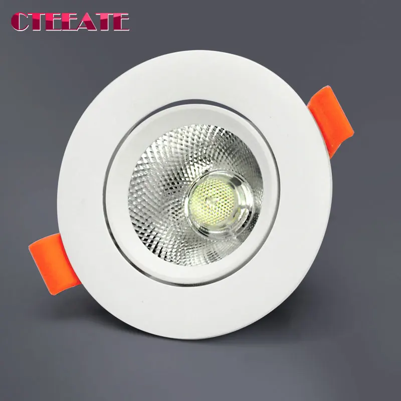 Dimmbare AC85V-265V 5W 7W 9W 12W 15W18W LED Downlights Epistar Chip COB Deckeneinbauleuchten Spotleuchten für die Heimbeleuchtung