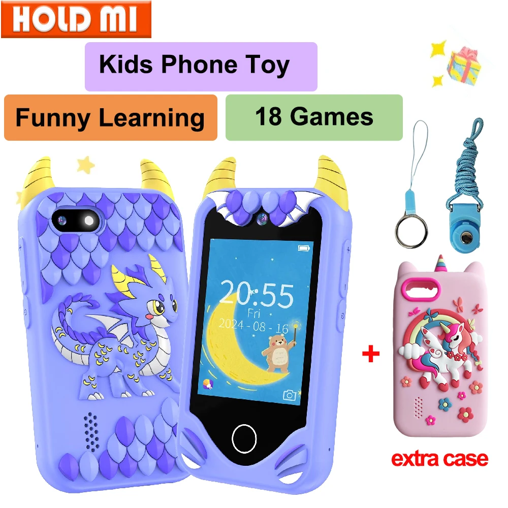 New Kids Smart Phone Children Toy Mini Smart Phone Toys Games Dual Camera Music Video Player Boys Girls Birthday Gifts