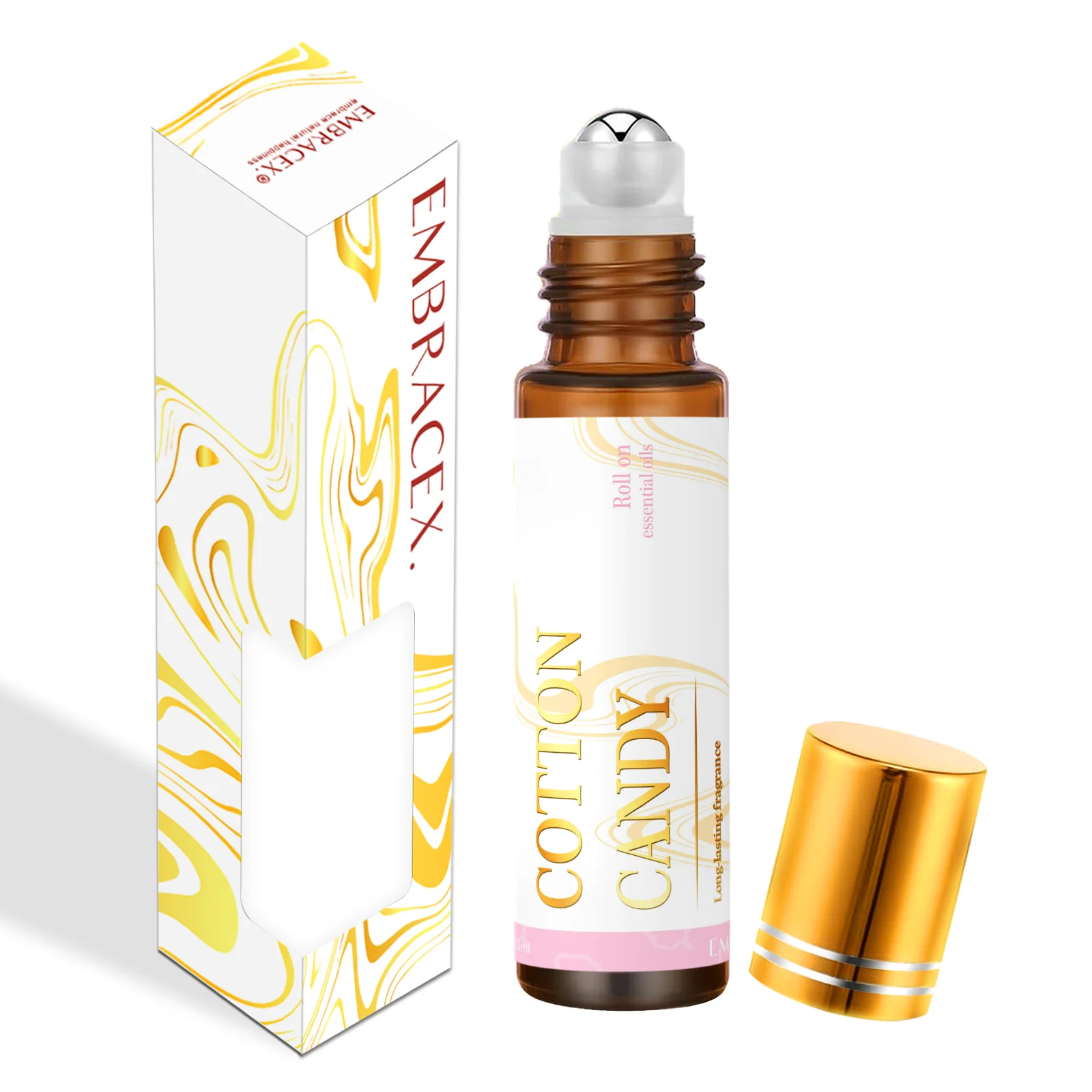 10 ml Zuckerwatte Ätherisches Öl Parfüm Duft Auto Diffusor Langlebige Roll-On Ätherische Öle Geschenke Aromatherapie Auto Image