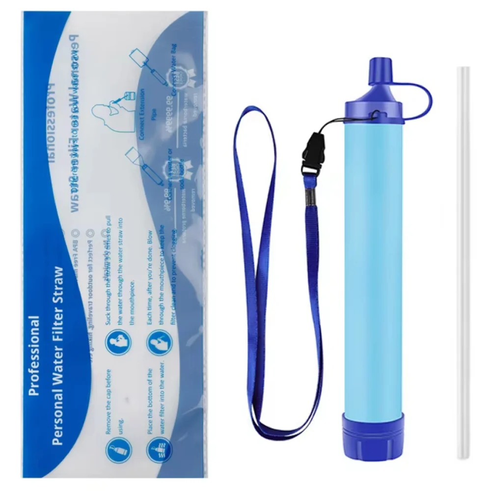Outdoor Camping Notfall Wasserfilter Individuelle direkte Trinkwasserreiniger Leben wesentliche Sterilisation Image