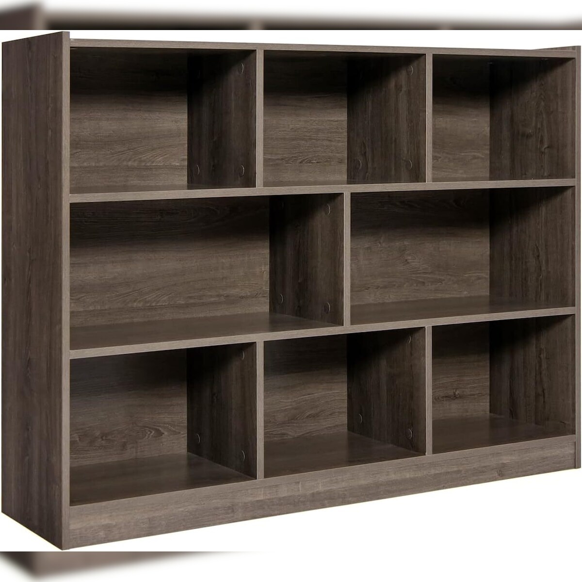 COSTWAY Bücherregal mit 8 Fächern, Standregal, Lagerregal für Wohnzimmer, Schlafzimmer, Arbeitszimmer, Büro Image