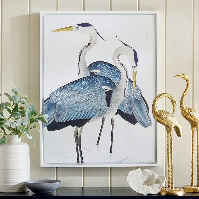 Herons By The Shore Canvas Wall Art - Grandin Road