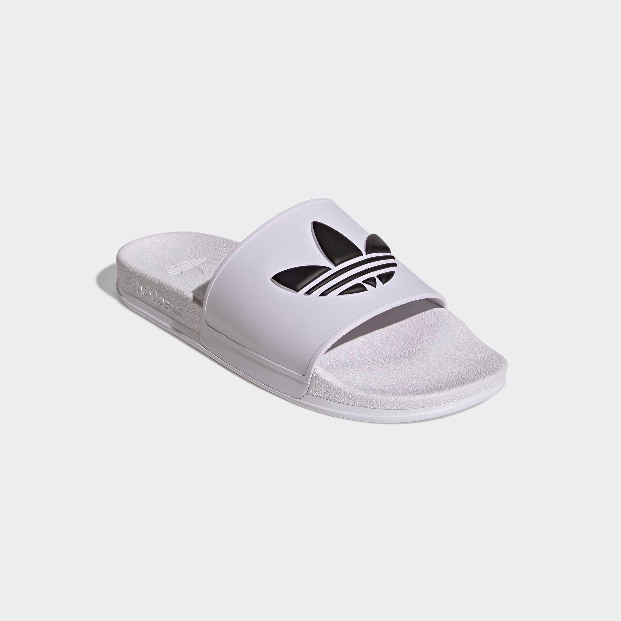 Badesandale ADIDAS ORIGINALS "ADILETTE OG CF BADESCHLAPPEN", Herren, Gr. 40,5, cloud weiß, core schwarz, cloud weiß, Synthetik, Schuhe