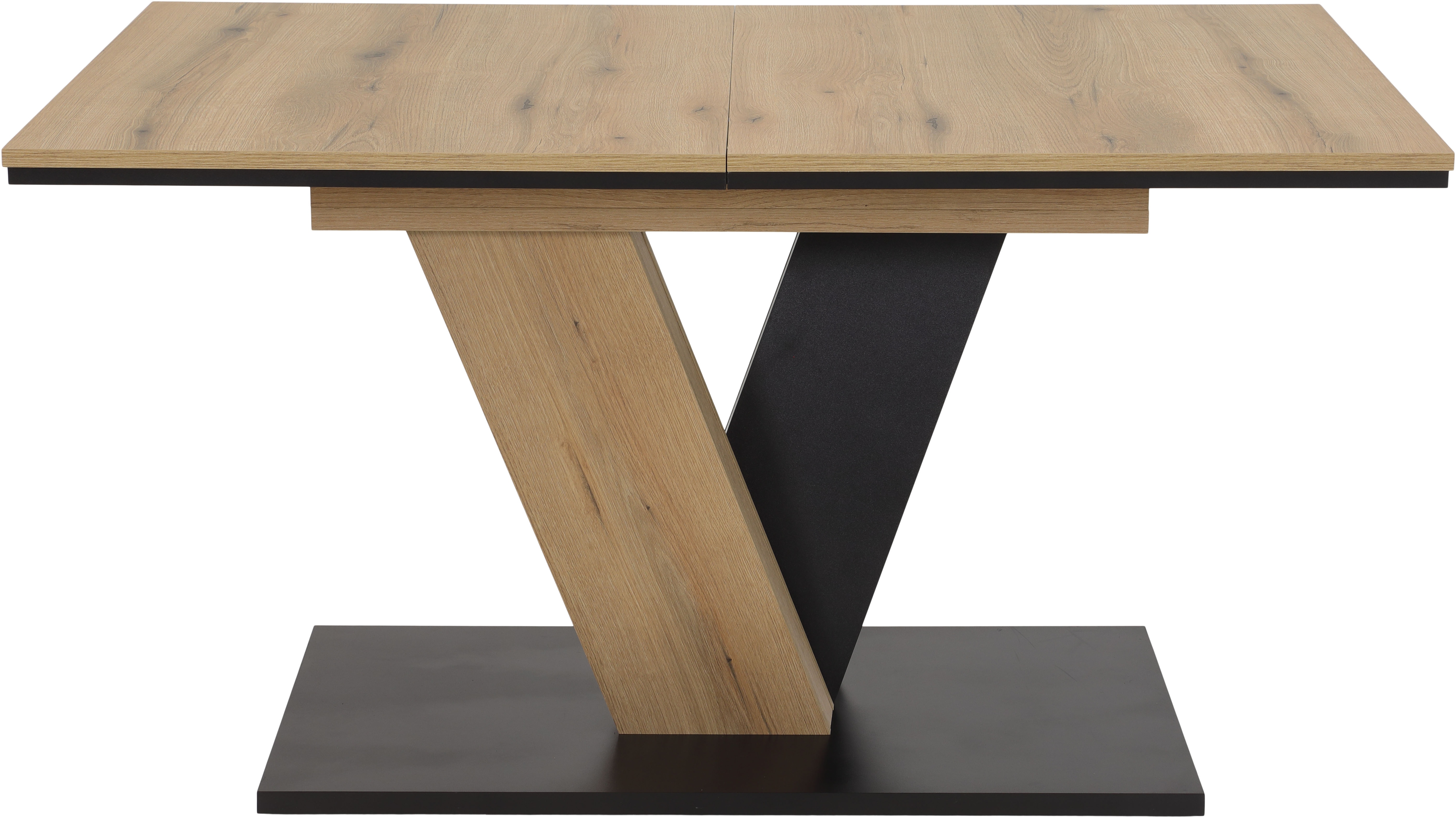 Säulen-Esstisch OTTO HOME "Altona", evoke eiche, evoke eiche, evoke eiche, H:76cm T:90cm, Tische, Esstisch, Küchentisch, ausziehbar auf 180 cm