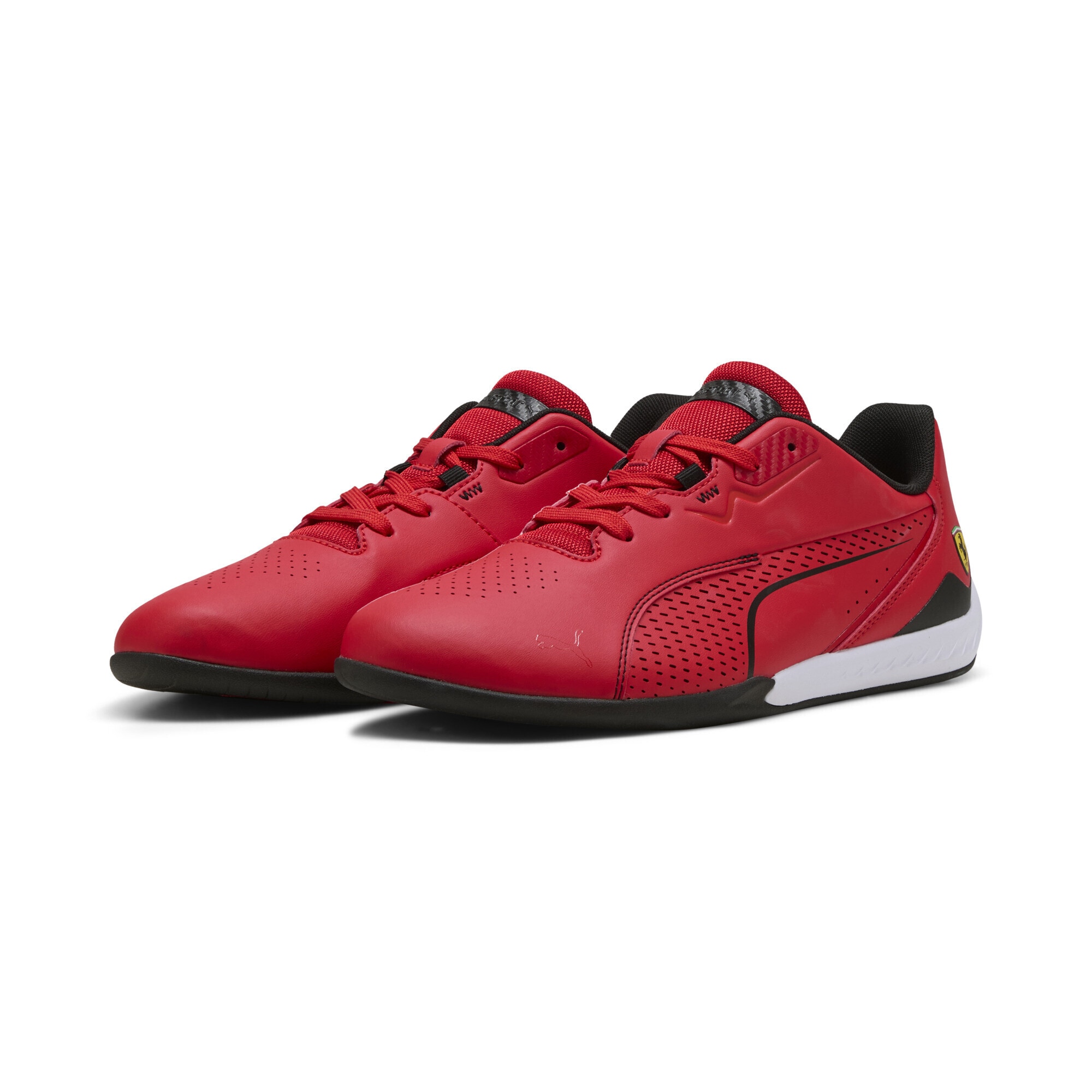Sneaker PUMA "Scuderia Ferrari Drift Cat 11 Sneakers Erwachsene", Damen, Gr. 41, rosso corsa schwarz rot, Obermaterial: Synthetik, Textil; Futter: Textil; Innensohle: Textil; Laufsohle: Gummi, Schuhe Sneaker