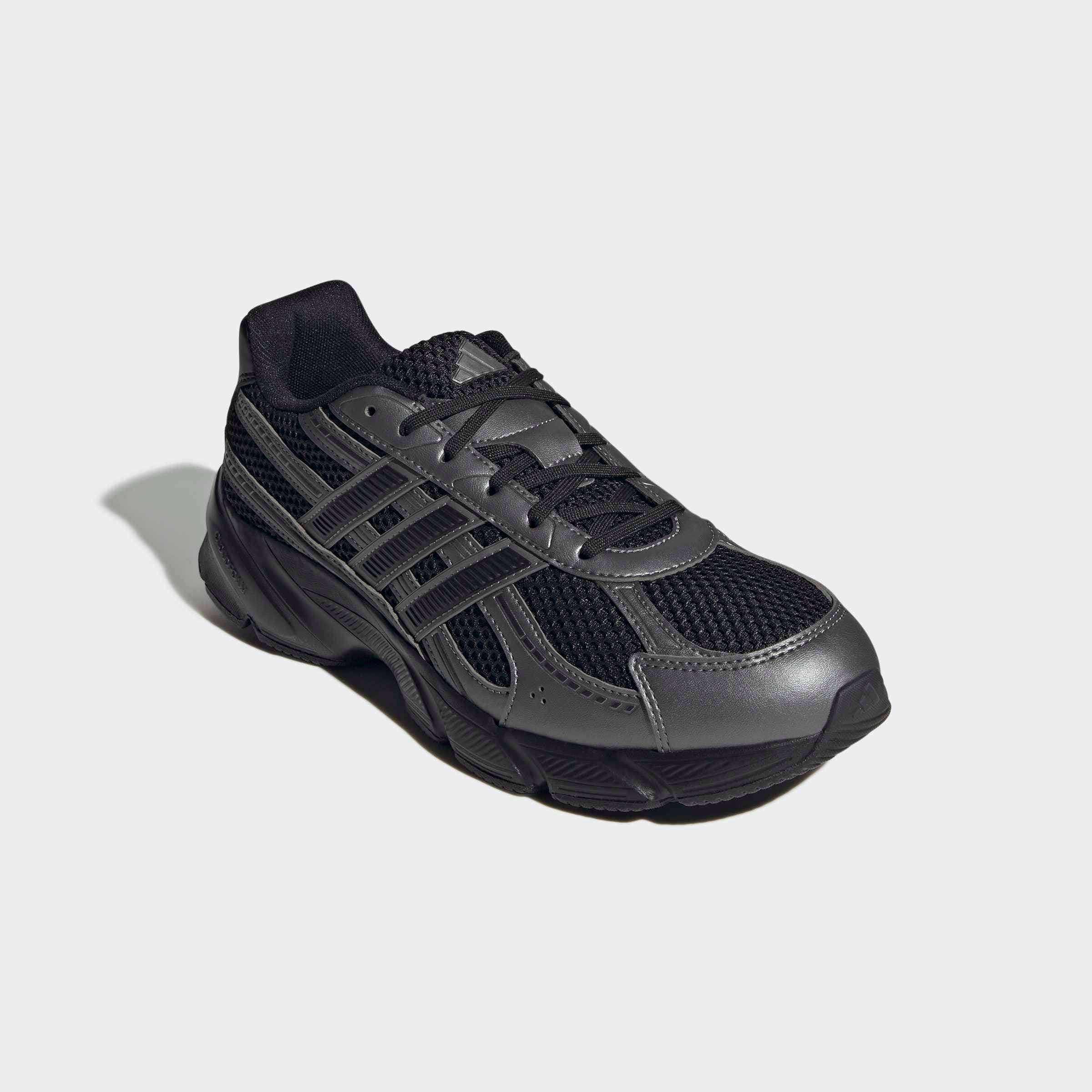 Sneaker ADIDAS SPORTSWEAR "TECHNOCHAOS 2000", Damen, Gr. 40, core schwarz, core schwarz, iron metallic, Schuhe Sneaker