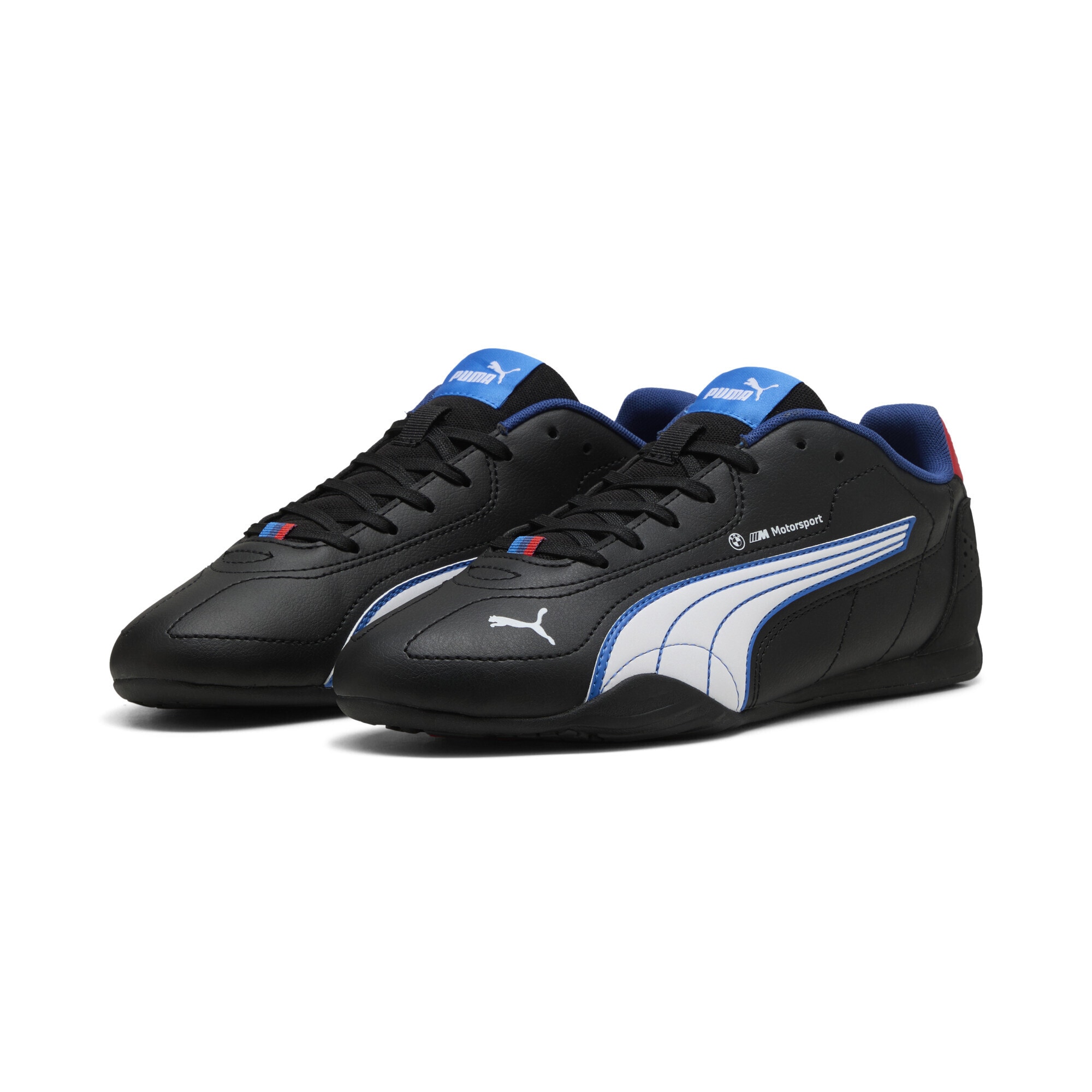 Sneaker PUMA "BMW M Motorsport Catch Sneakers Erwachsene", Herren, Gr. 42.5, schwarz, weiß, Obermaterial: Textil, Synthetik; Futter: Textil; Innensohle: Textil; Laufsohle: Gummi, Schuhe Sneaker