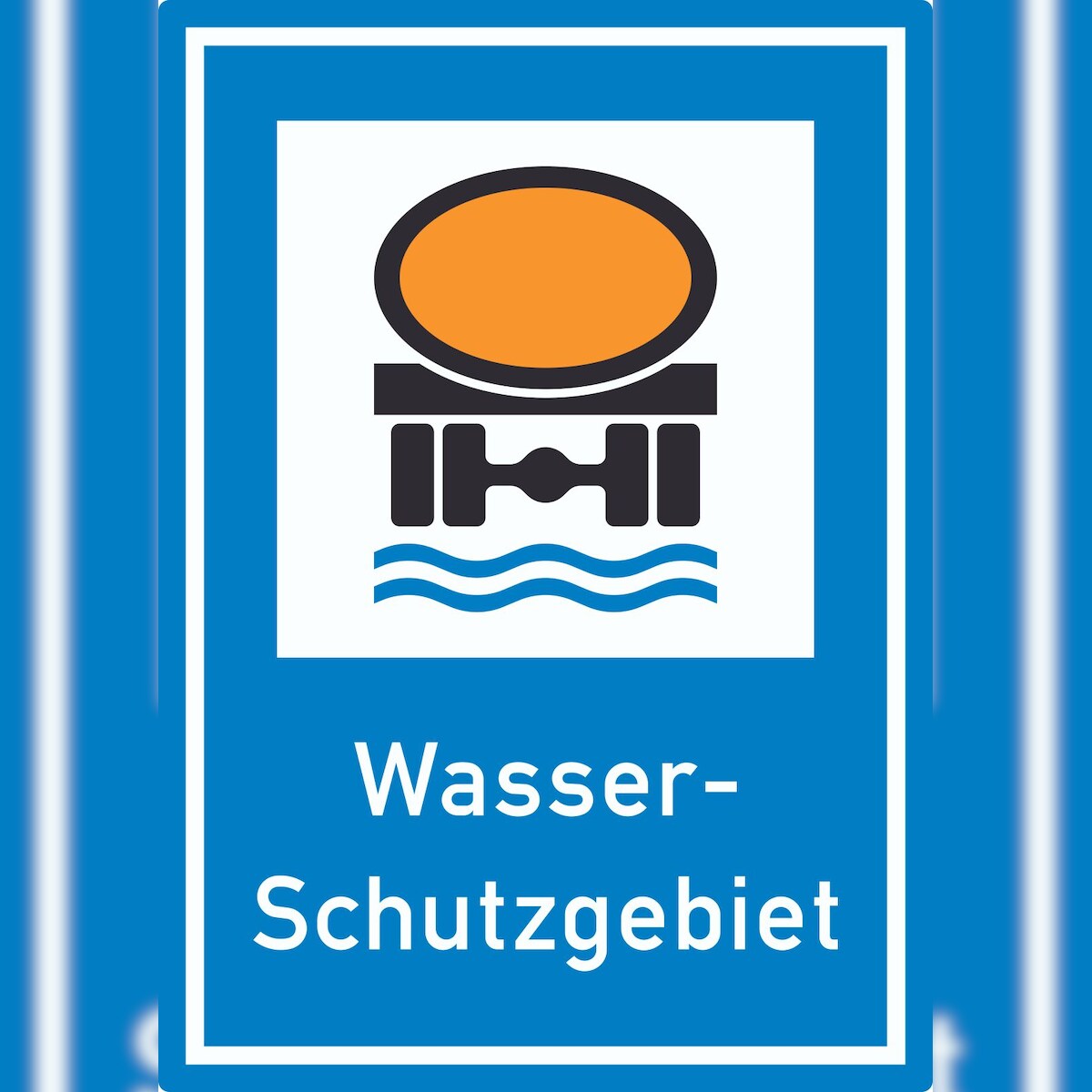 HB-Druck Wasserschutzgebiet Aufkleber A7 (74x105mm) Image