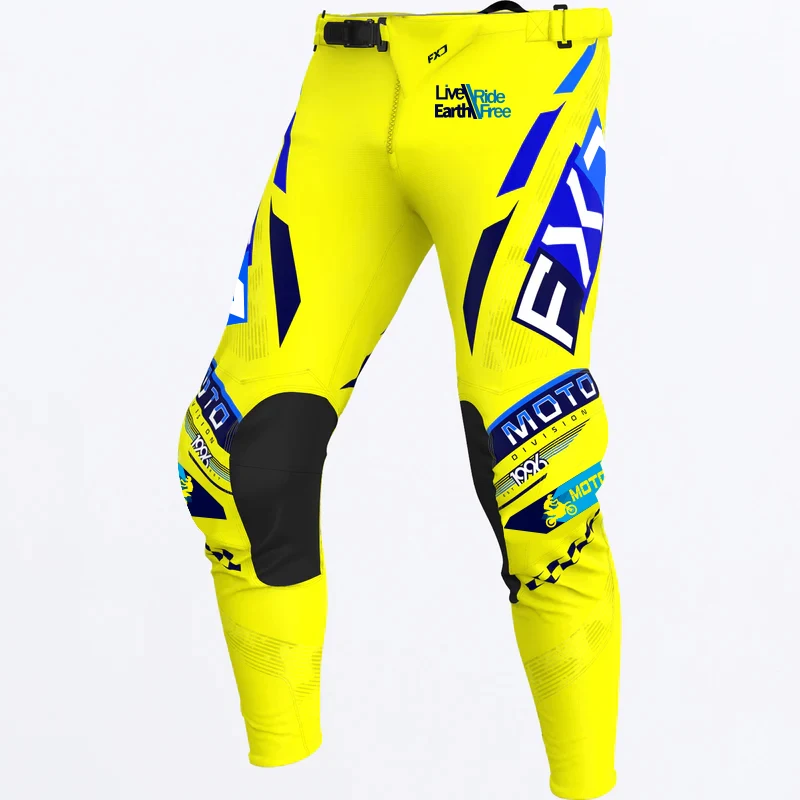 Pantalon de motocross jaune pour enfants, adolescents et adultes, pantalon MX DH, vtt, Dirt Bike, ATV, Enduro, ensemble d