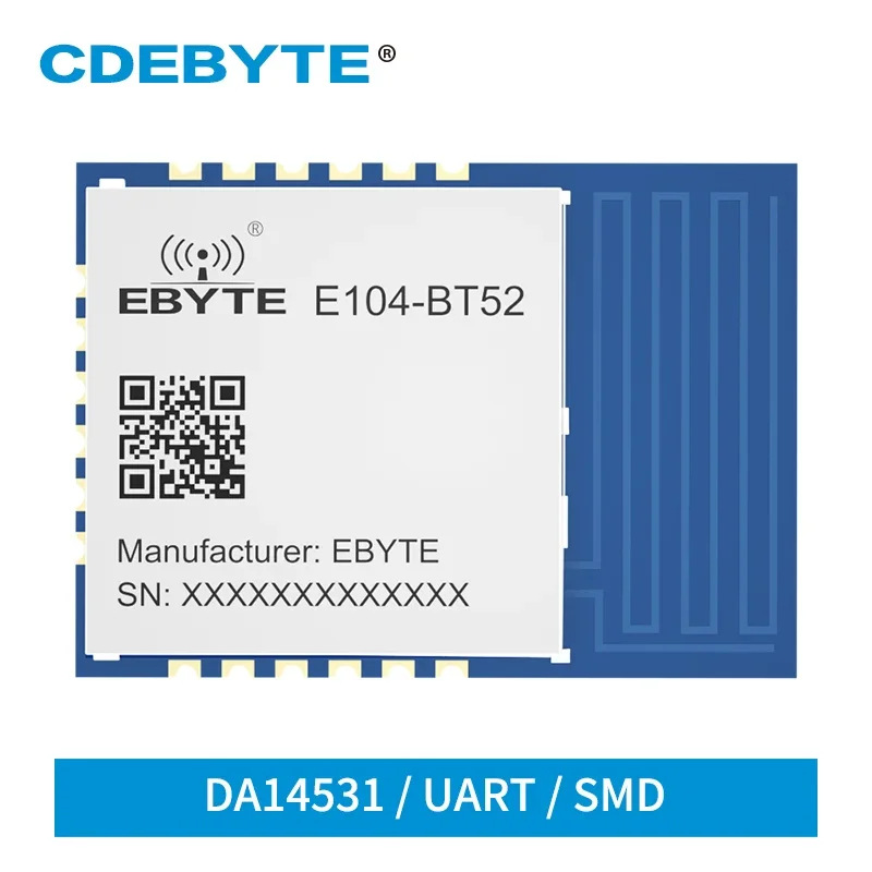Da14531 2,4 ghz ble 5,0 modul E104-BT52 cdebyte energie arm bluetooth zu uart modul smd rssi pcb antenne am befehl ble modul Image