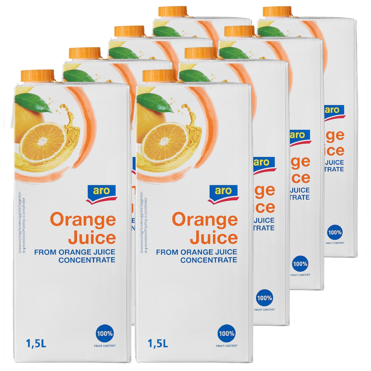 aro Orangensaft 8 x 1,5 l (12 l) Image