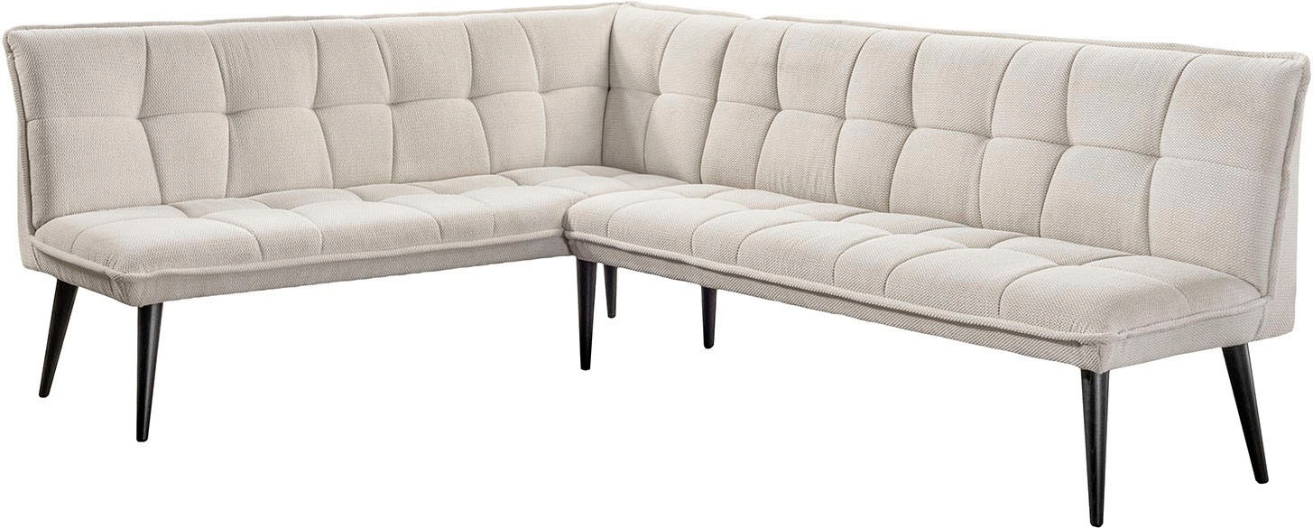 Essbank EXXPO - SOFA FASHION "Mocca Essbank, Sitzbank", beige, B:260cm H:94cm T:201cm, Sitzbänke, Essbank, hoher Sitzkomfort, bequem und elegant, hochwertige Detailverarbeitung