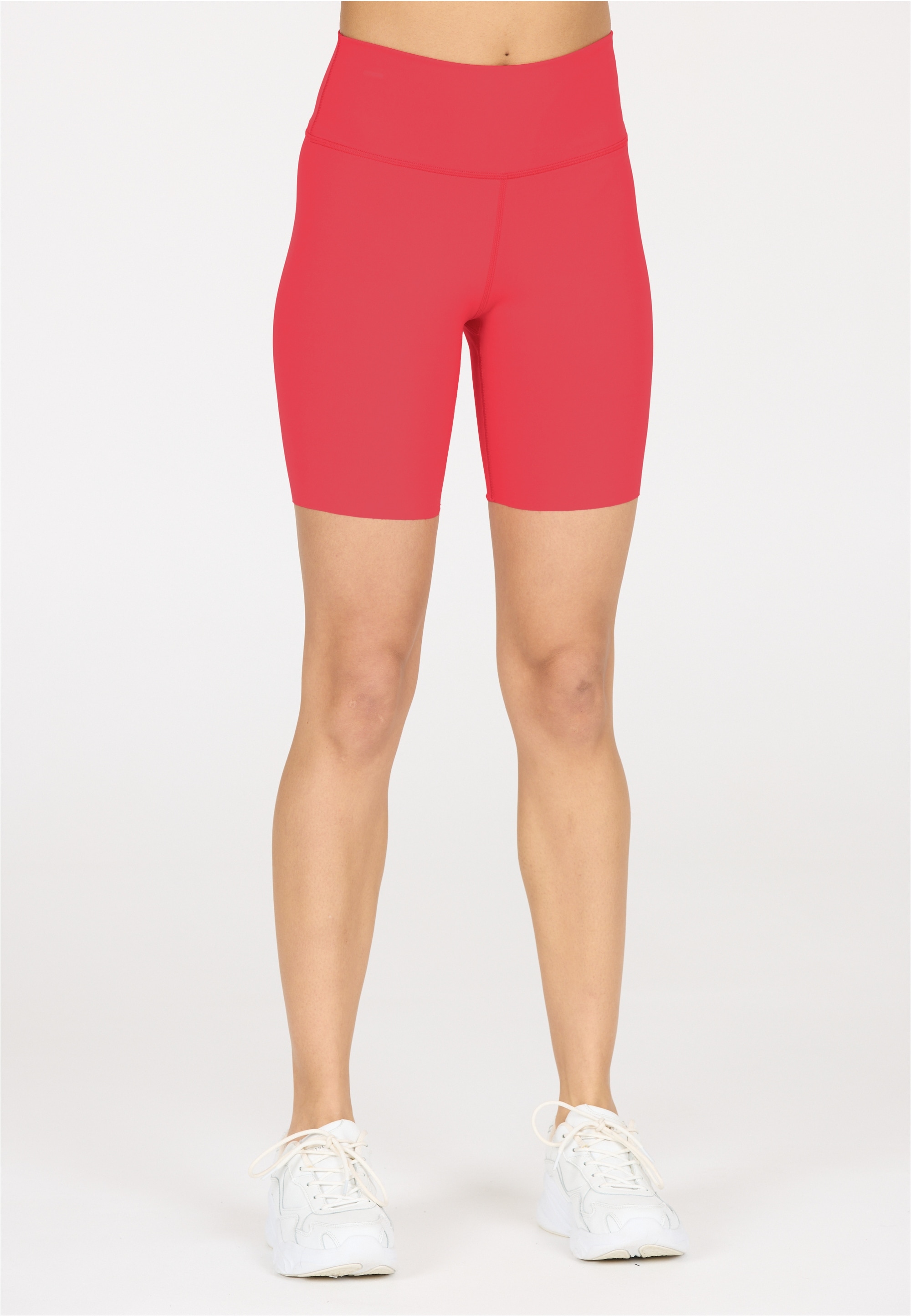 Lauftights ATHLECIA "Bloom", Damen, Gr. 34, EURO-Größen, orange (neonorange), 77% Polyamid, 23% Elasthan, unifarben, Hosen, in feuchtigkeitsregulierender Qualität