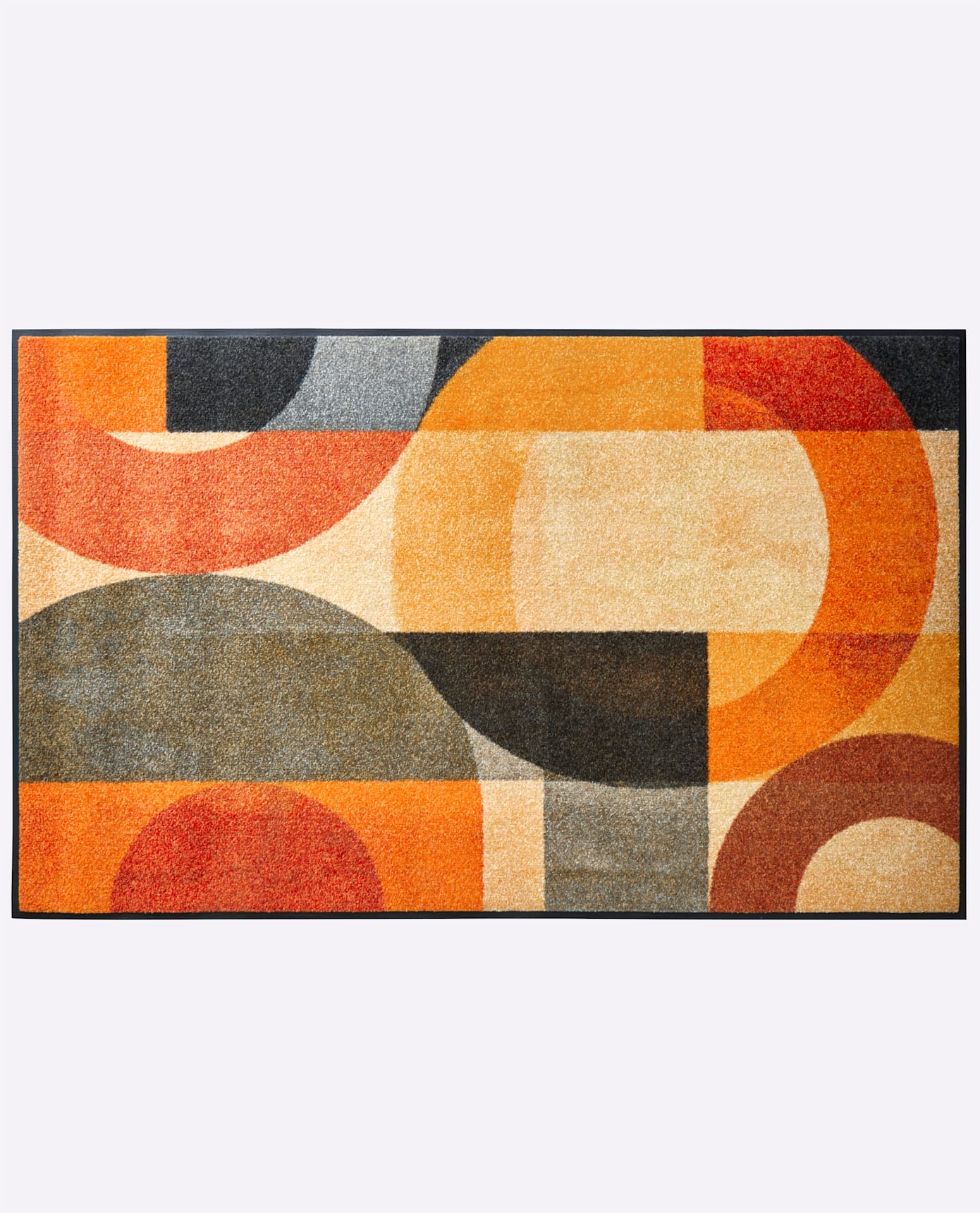 Fußmatte Gr. 4, terra, gemustert, B:70cm H:7mm L:190cm, Kunstfaser, Polyamid, Teppiche, Fußmatte