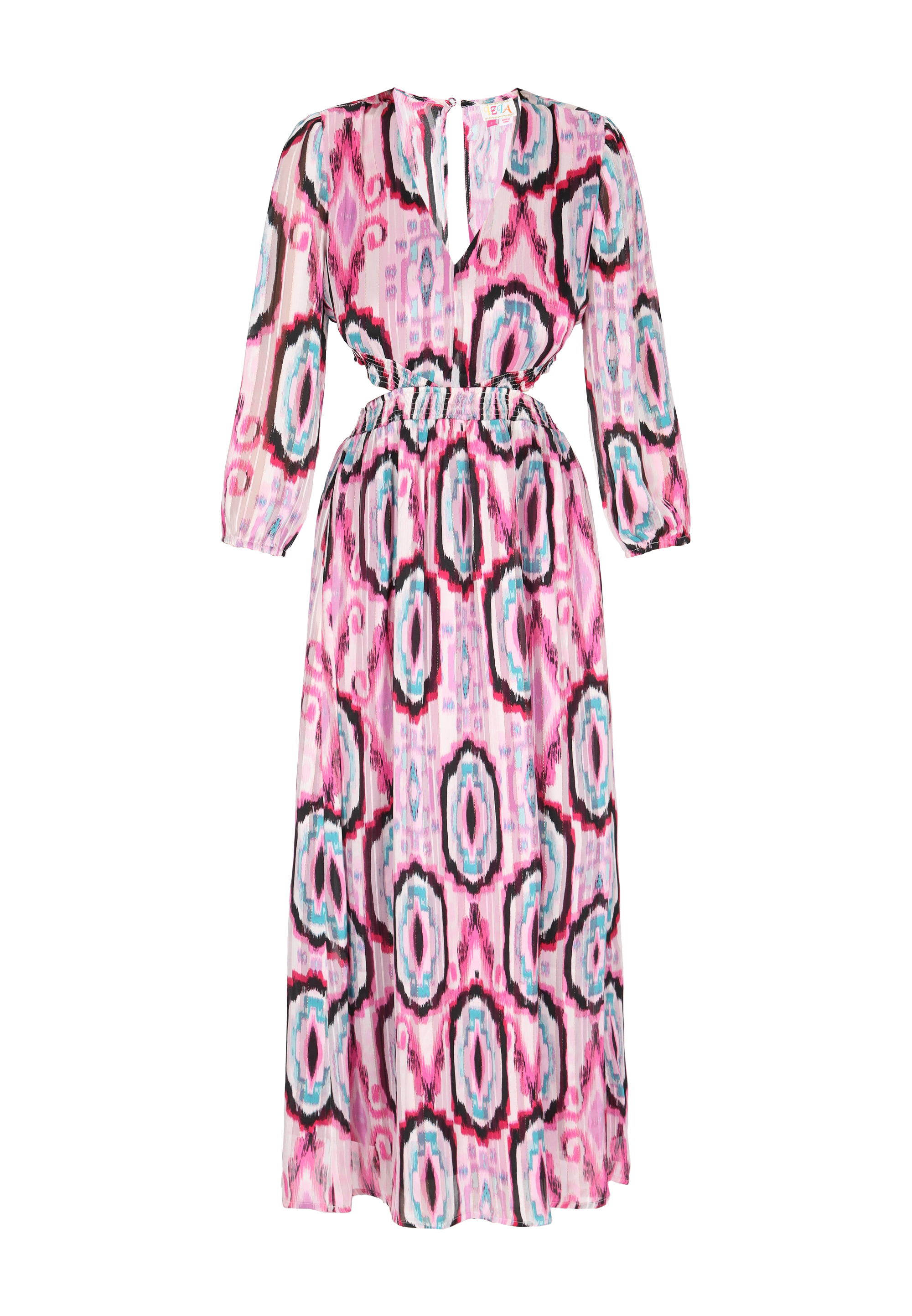 IZIA Kleid Frauen lila mehrfarbig L