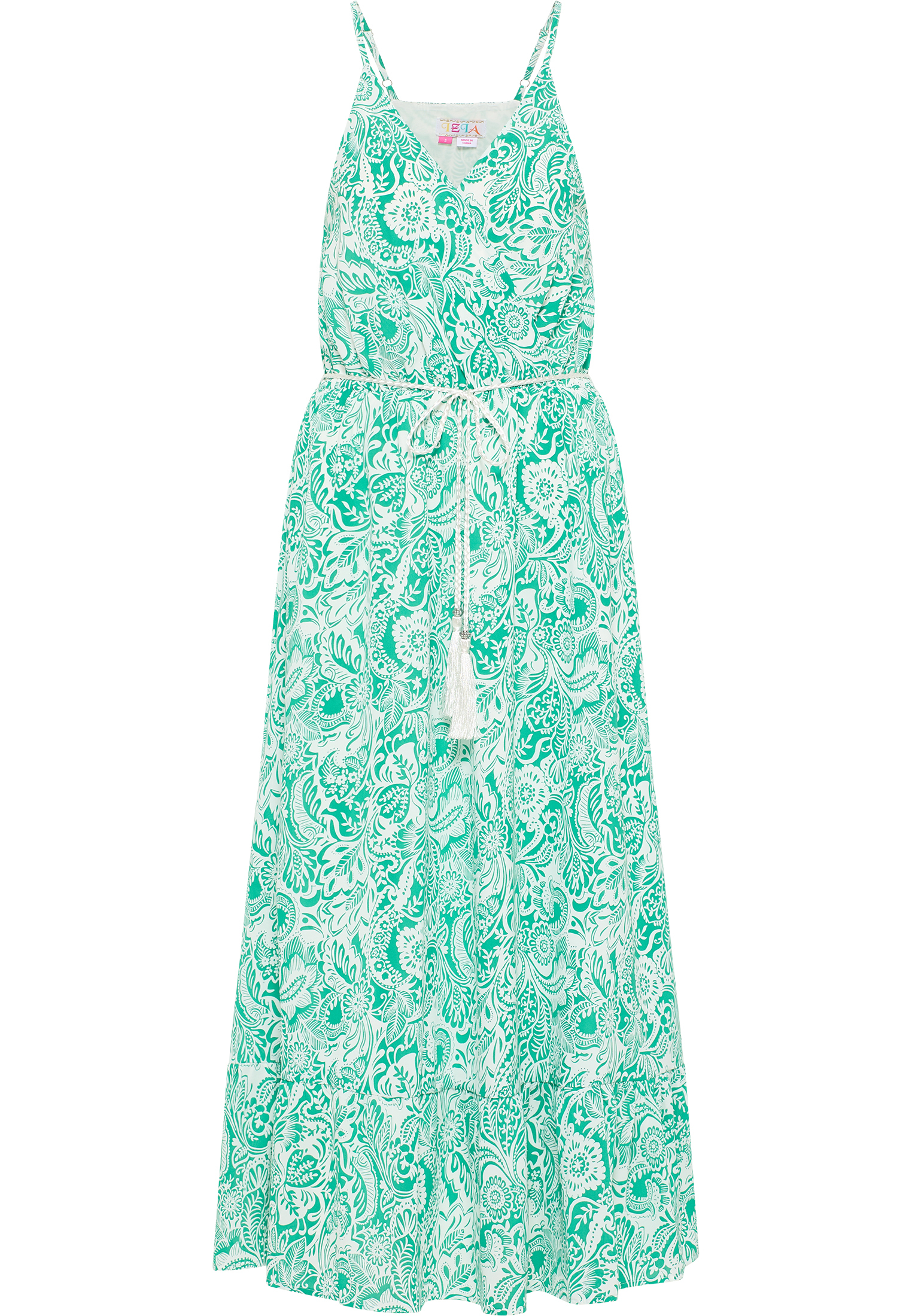 IZIA Kleid Damen Grün Weiss M