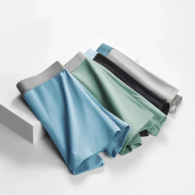 1pc männer unterwäsche männer baumwolle sommer dünne boxer Unterhosen Jungen Sport plus größe Modal boxershorts kopf Image