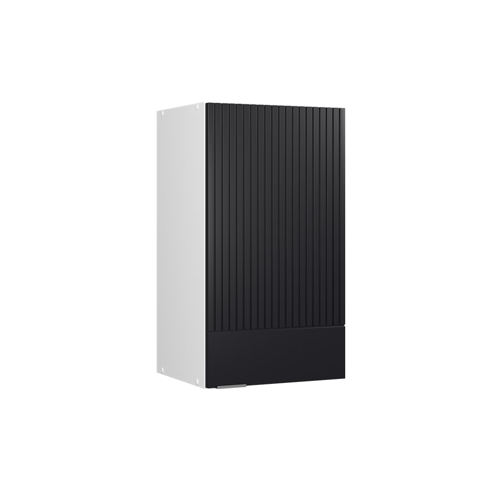 Elément haut de cuisine Noir rayé 40x72cm