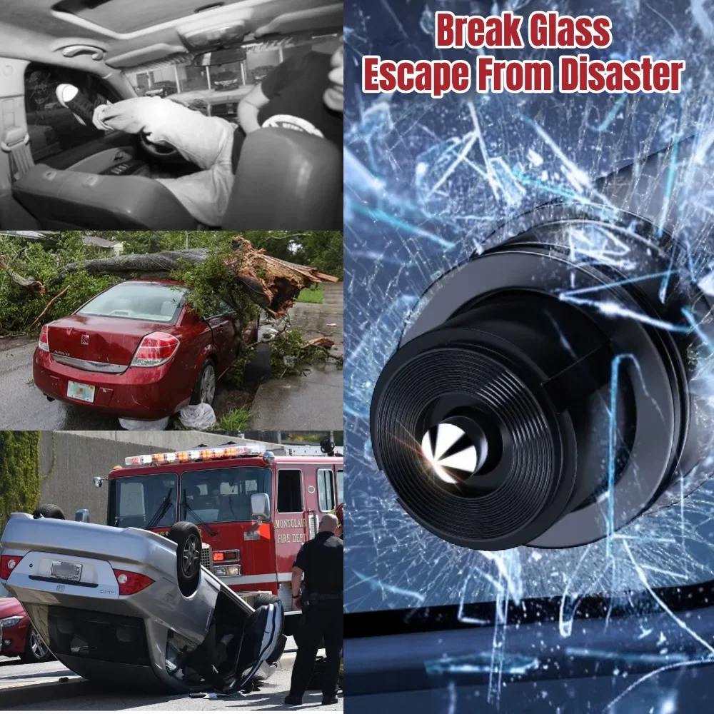 2026 neue 1/2 Pcs Auto Sicherheit Hammer 2 in 1 Notfall Glas Breaker Schneiden Den Sicherheitsgurt Rettungs Werkzeug Englisch verpackung Auto Zubehör