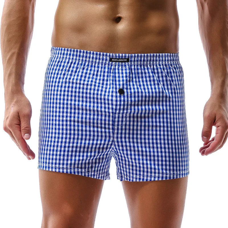 Herrenunterwäsche, lockere Baumwoll-Boxershorts, Arrow-Hosen, bequeme, atmungsaktive, dünne Baumwoll-Pyjama-Shorts, kurze Boxershorts Image