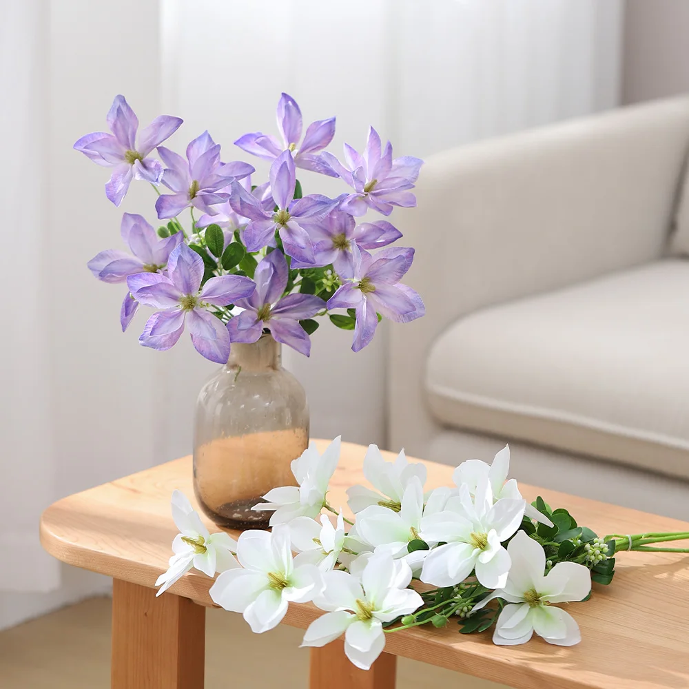 Künstlicher Blumenstrauß, künstliche Blumen, 90 cm, für Zuhause, Tischdekoration, Garten, Hochzeit, Dekoration, Party im Freien, Vase, Ornament Image