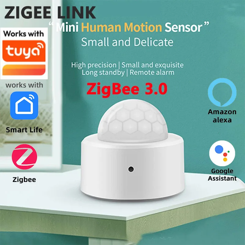 Zigbee 3,0 PIR Motion Sensor Mini Infrarot Menschlichen Körper Detektor Sicherheit Alarm Tuya Smart Leben Alexa Google Home Gateway Erforderlich Image