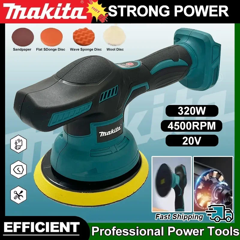 Makita 8 Gänge Akku-Autopoliermaschine Elektrisches Wachsen Reparatur kabelloser Polierer 18 V-20 V Image