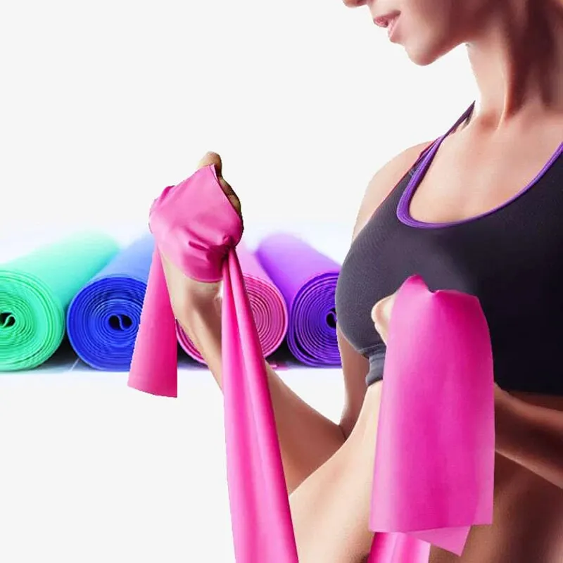 1 Yoga-Fitness-Spannungsstreifen, elastisches Band, Fitness-Widerstandsband, geeignet für das Fitness-Training im Fitnessstudio zu Hause, elastisch und langlebig