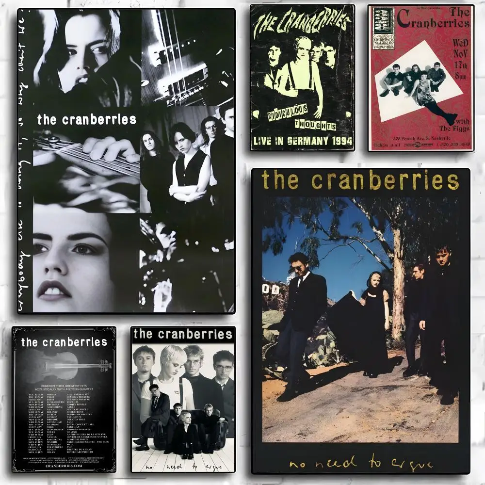 The Cranberries Band-Poster, moderne und elegante Wandaufkleber für Heimdekoration, Wohnzimmer, Schlafsaal, Wandkunst