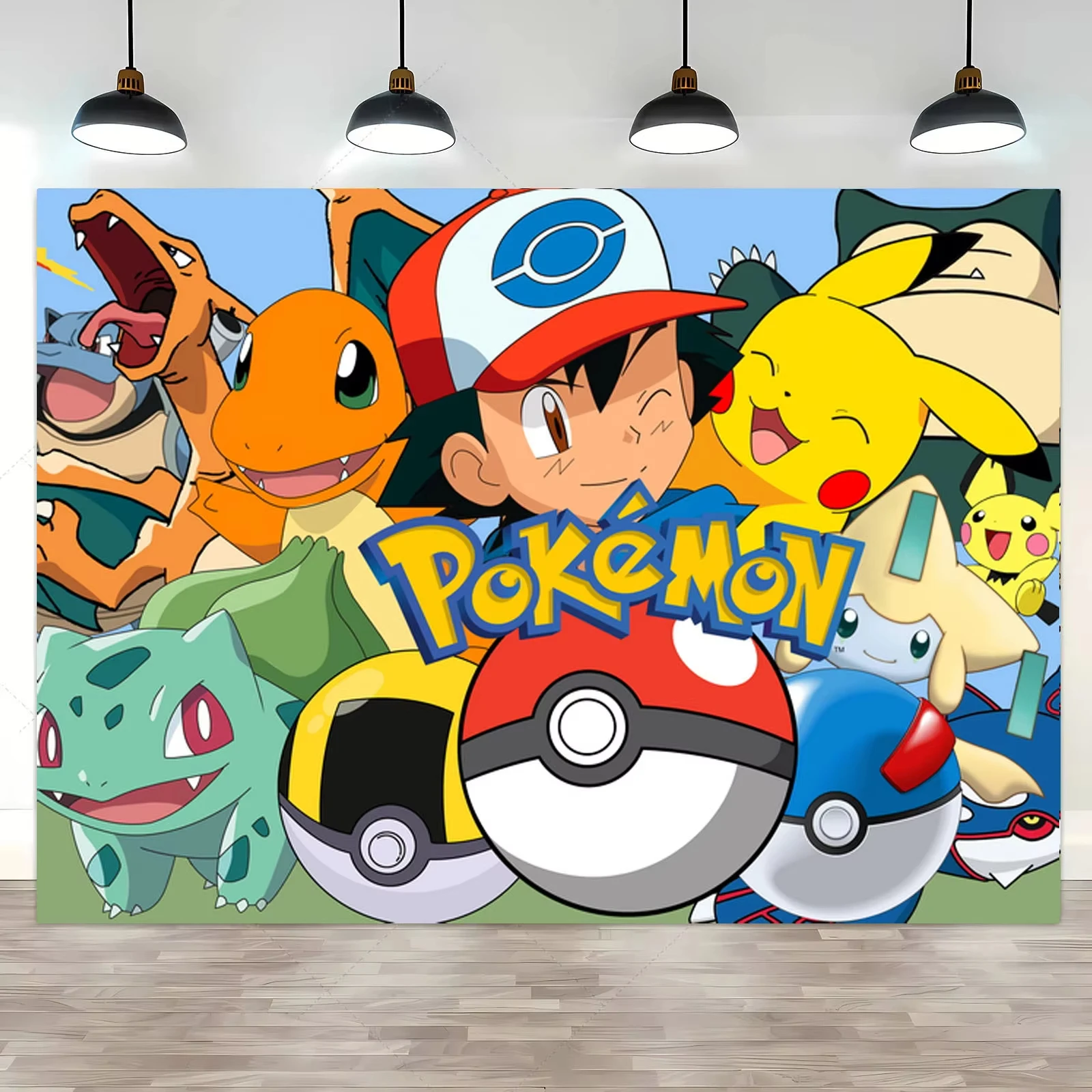 Pokemon Pikachu Thema Hintergrund Kinder alles Gute zum Geburtstag Party Hintergrund Dekoration Geschenke liefert Fotografie Hintergrund Banner Image