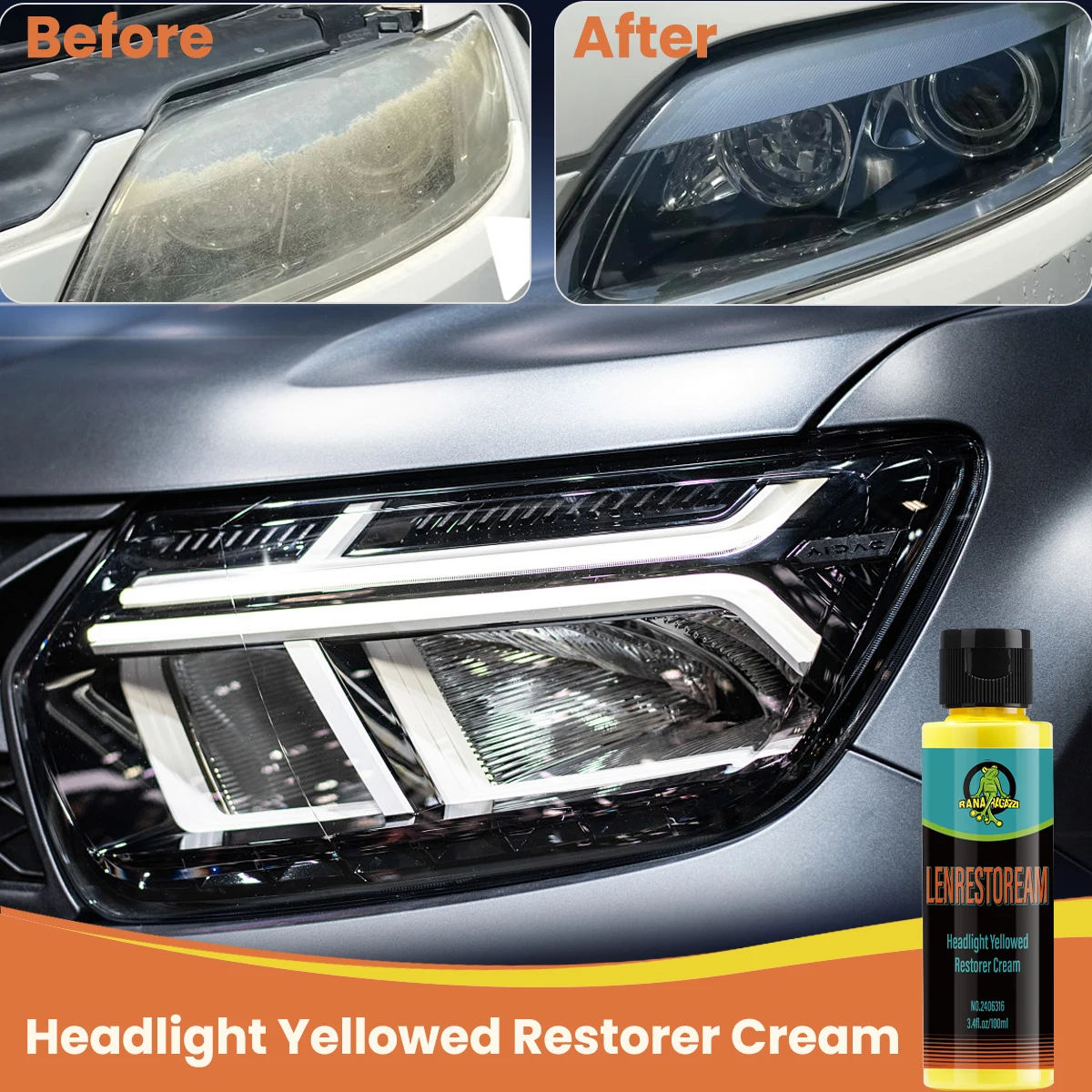 Auto Scheinwerfer Poliermittel Kratzer Entferner Reparatur Flüssigkeit Scheinwerfer Erneuerung Polnischen Und Wartung Flüssigkeit Auto Zubehör Image