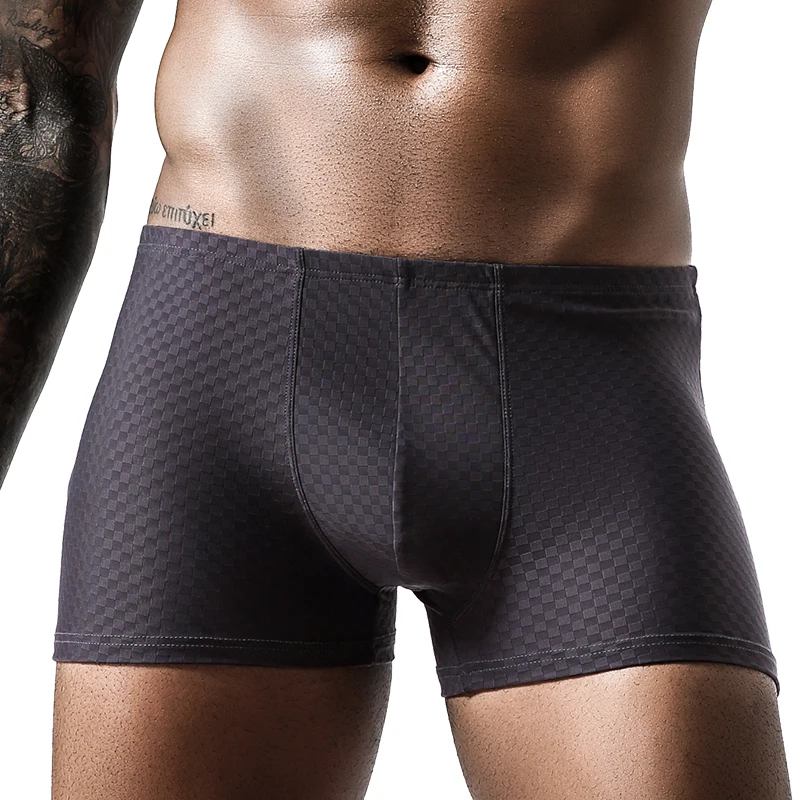 Unterwäsche Herren Eisseide Boxershorts Herren Boxershorts Jungen kurze Shorts atmungsaktiv keine Spur Sommer ultradünn Image