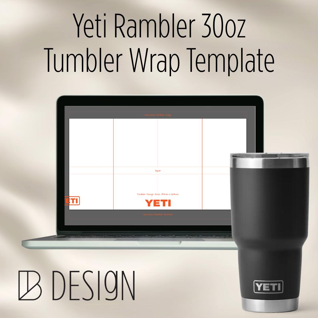 Modello per la personalizzazione del bicchiere termico Yeti Rambler da 30 oz / File SVG e XTool XCS per incisione laser / Incisione rotativa (Download