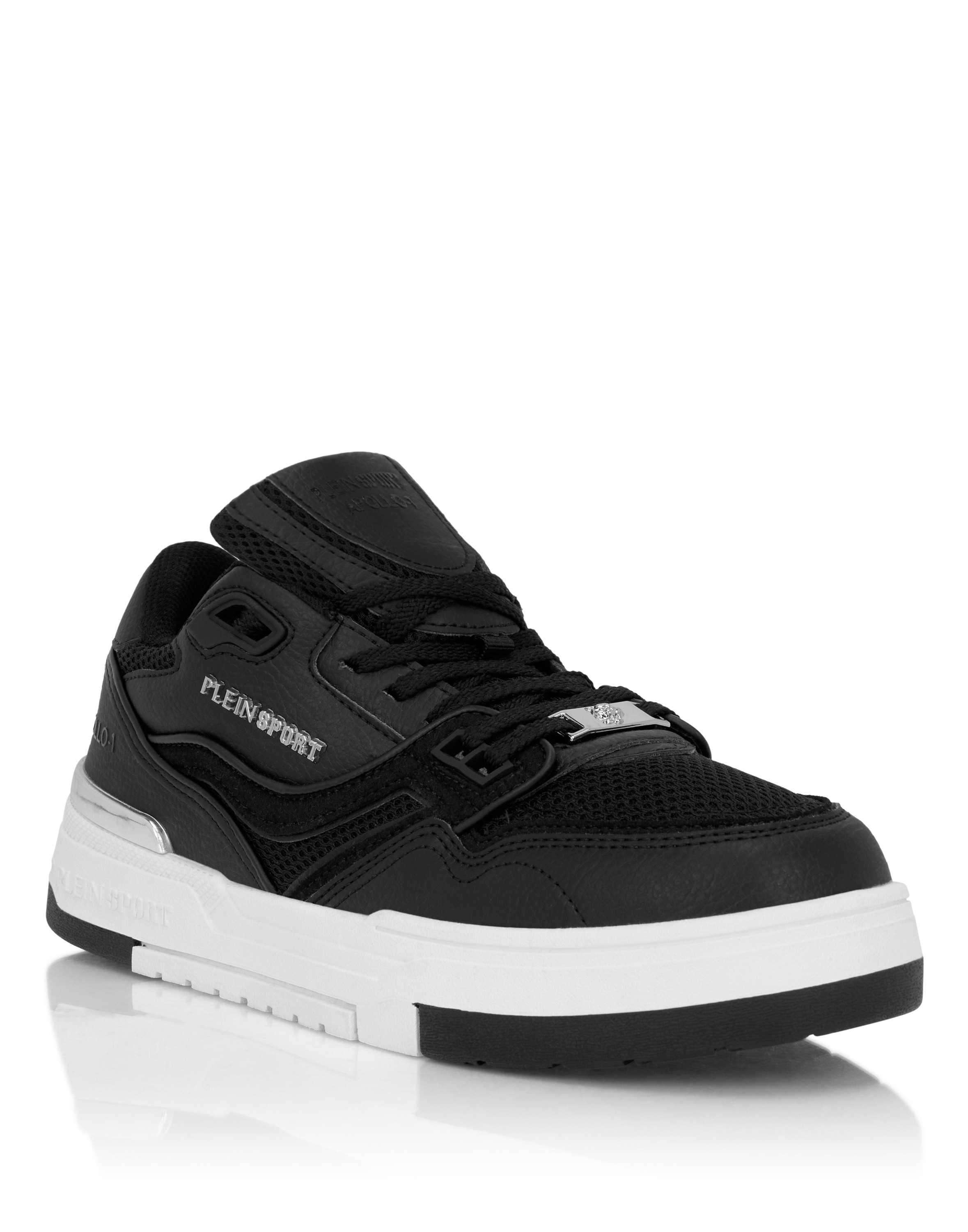 Sneaker PLEIN SPORT "Sneakers Apollo-1", Damen, Gr. 37, Normalschaft, 02, schwarz, Schuhe Sneaker