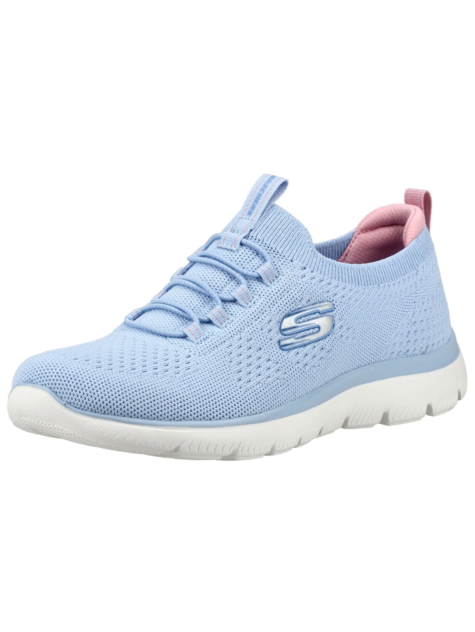Sneaker SKECHERS "Skechers Sneaker Textil", Damen, Gr. 41, blau, Textil, Schuhe Sneaker