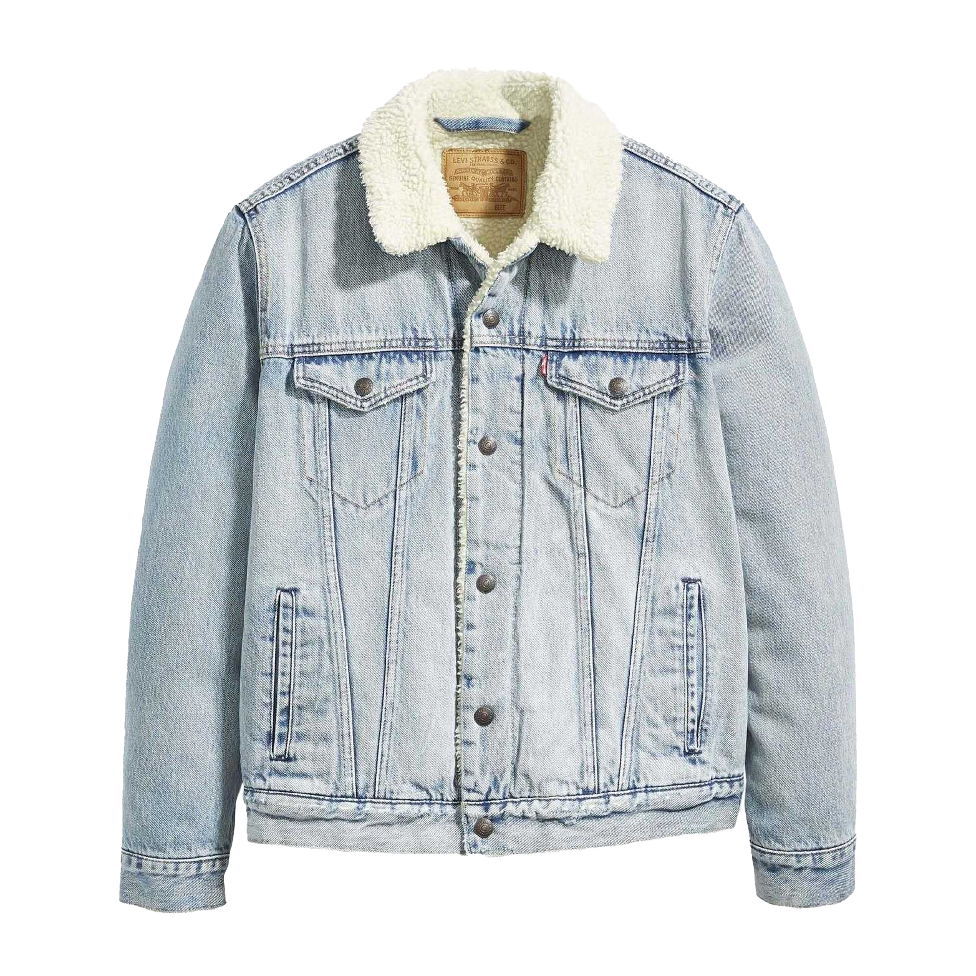 Levis - "Type III" Truckerjacke für Herren, Teddy (Blau)