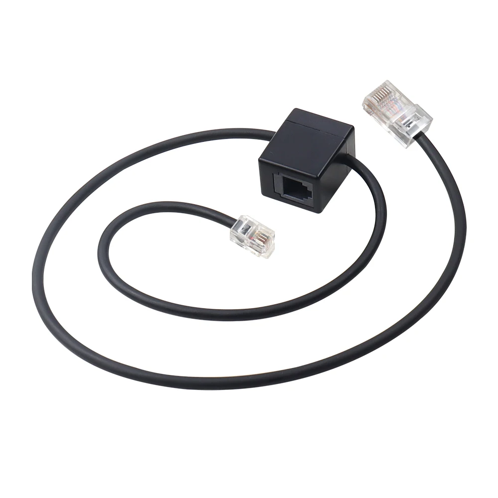 【LANO】 Compatible with multiple Telephone interface cables RJ45 to RJ9 female base 4P4C for customer service telephone headset