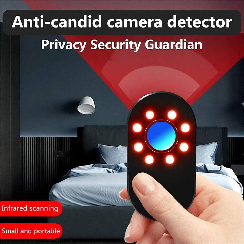 Mini-Kamera-Detektorgerät zum Auffinden von Kamera- und Videogeräten, LED-Cam-Hotel, Anti-Peeping, Infrarot-Finder, Signal-Tracker-Detektoren Image