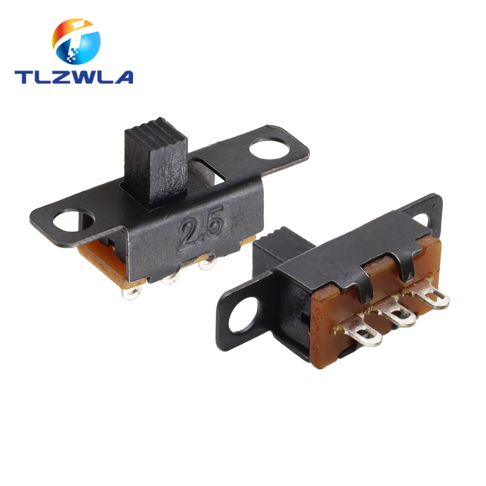 10PCS SS12F15 SS12F15VG4 Kippschalter 3Pin 1P2T Schiebeschalter Griff Hohe 4MM Image