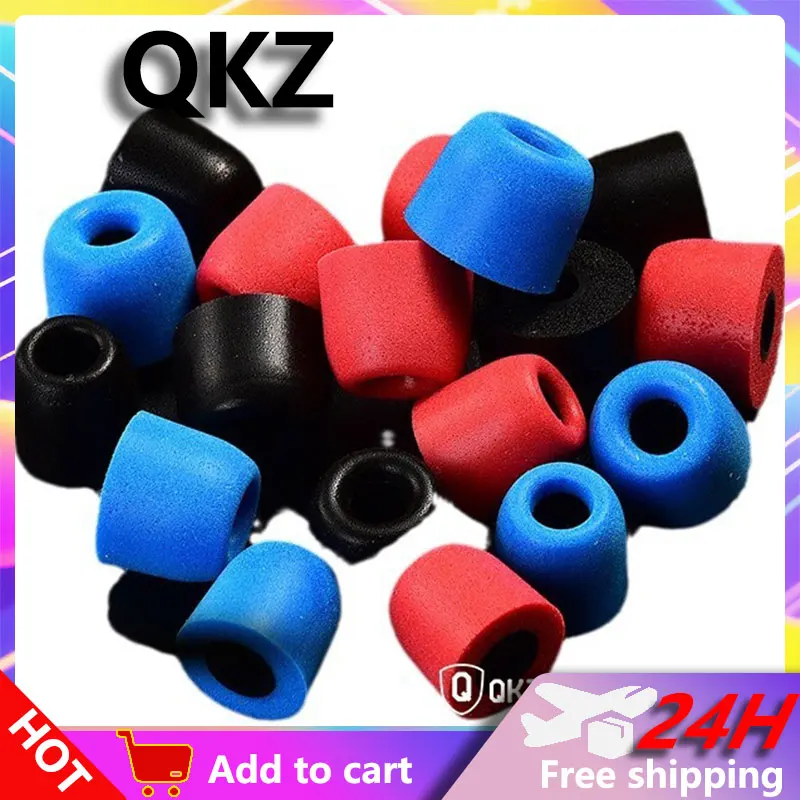 QKZ Silikon-In-Ear-Kopfhörer mit Memory-Schwamm, verbesserter Bass-Speicherabdeckung und langsam zurückfedernden Ohrhörern Image