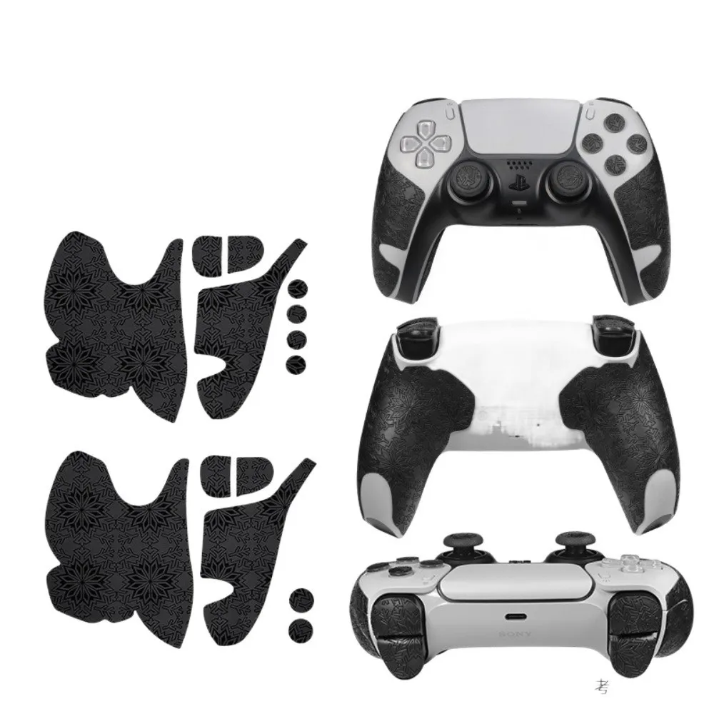 New PU Gamepad Stickers Skin Protection Dustproof Controller Film Grip Enhancement Easy Application Protective Sticker for PS 5