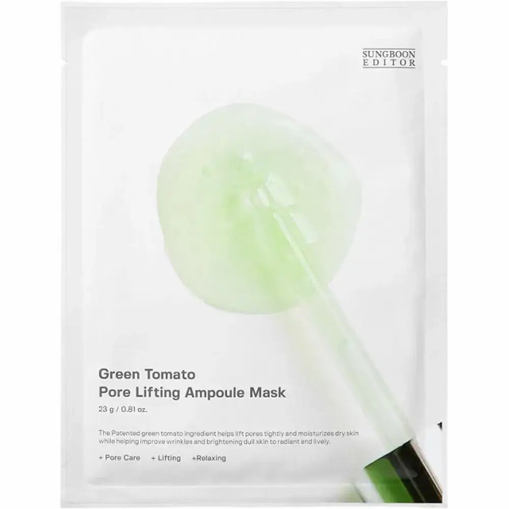 SUNGBOON EDITOR Green Tomato Pore Lifting Ampoule Maschera 23 g