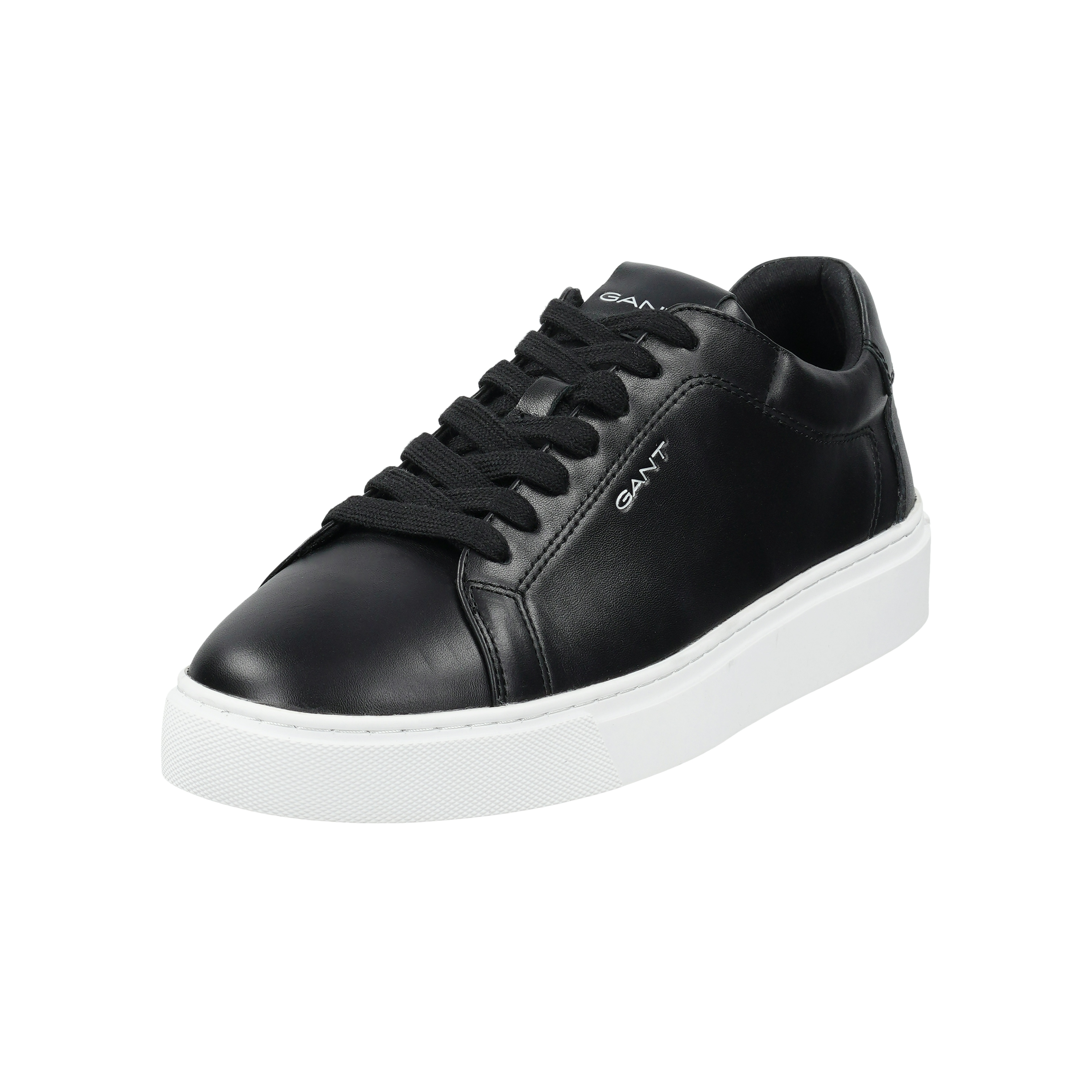 Sneaker GANT "Mc Julien", Damen, Gr. 43, schwarz, weiß, Leder, Schuhe Sneaker, Business Schnürschuh, Retro Sneaker mit Lederinnensohle