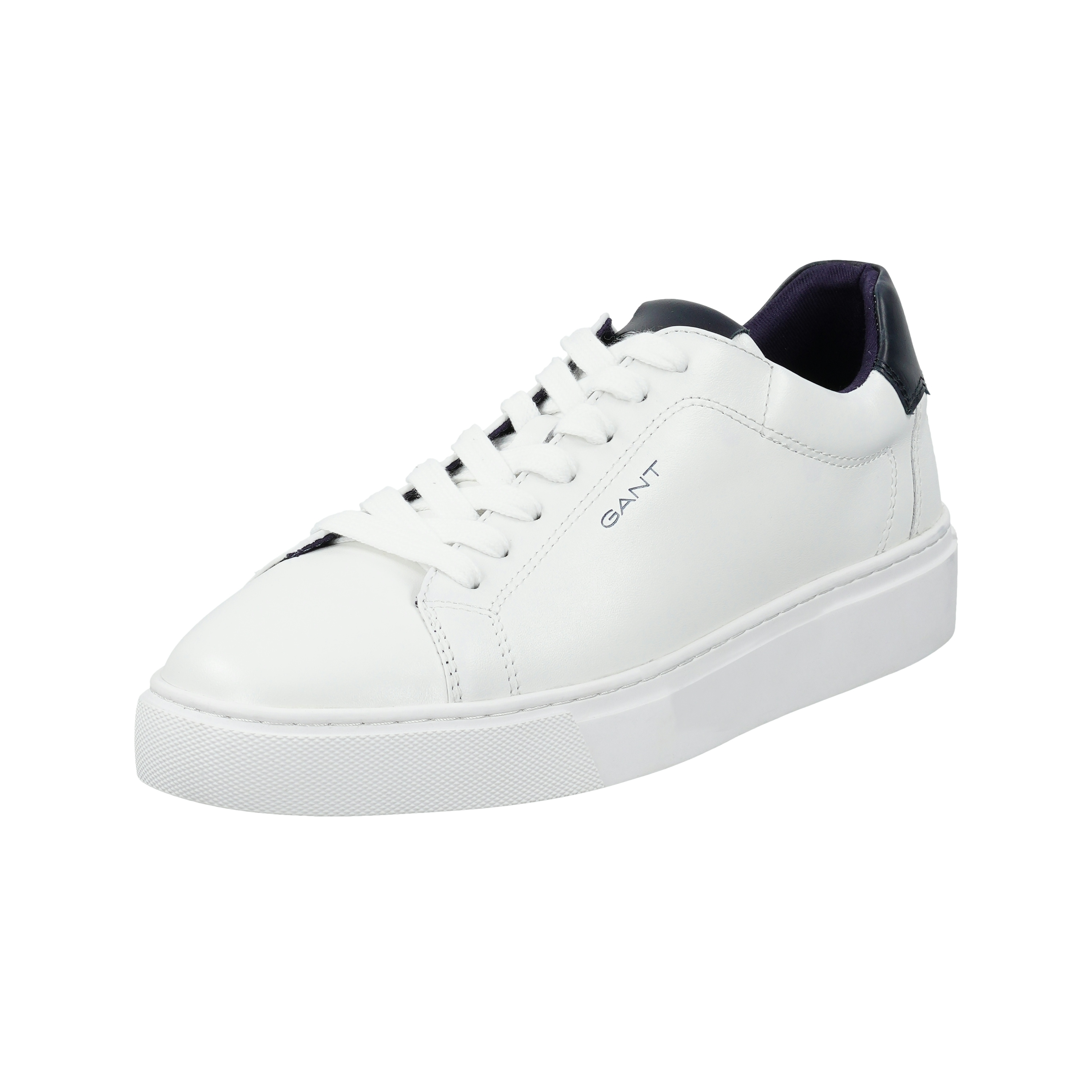 Sneaker GANT "Mc Julien", Damen, Gr. 43, weiß, marine, Leder, colorblocking, Schuhe Sneaker, Business Schnürschuh, Retro Sneaker mit Lederinnensohle