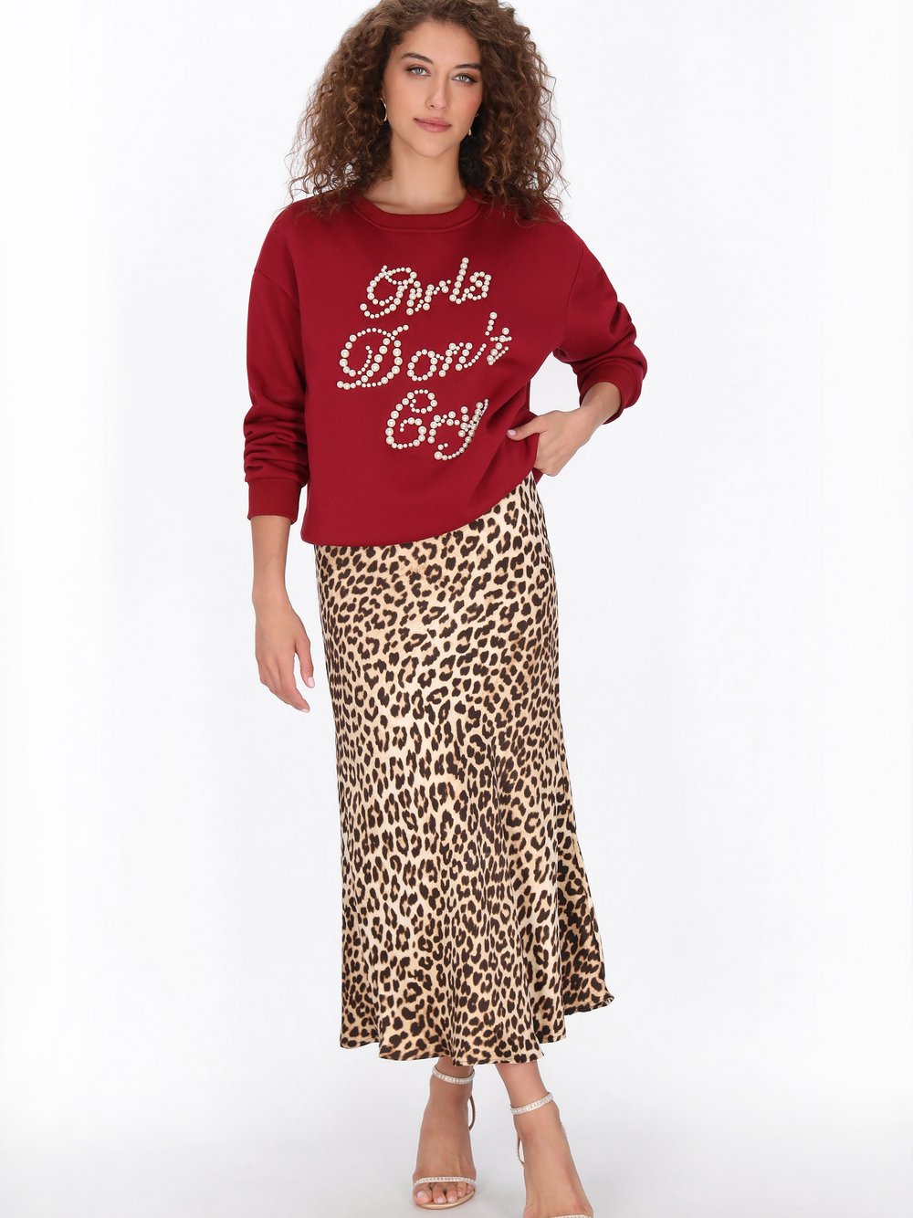 Faina Sweatshirt Damen bordeaux, L Image