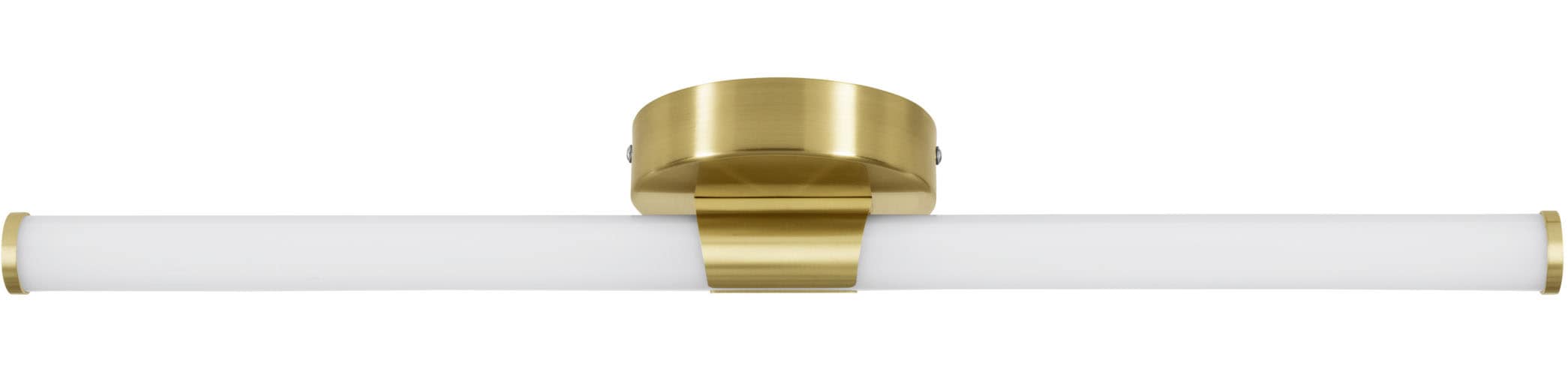 EGLO Spiegelleuchte "RAMOLA Spiegellampe - Stahl - LED - 11W - IP44", messing, gebürstet, 1, H: 12cm, 1 Stk., Leuchten, Wandlampe, Badezimmerlampe, Bad, L60 x H12 x AL6,5 cm, Spiegelleuchte